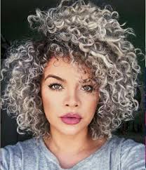 Gray hair color can be blended with other hair colors like pastel pink or purple. 20 Best Curly Short Hairstyles Women 2018