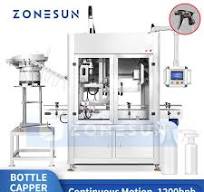 Zonesun ZS-XG23 Automatic Continuous Motion Capping Machine with Cap Feeder