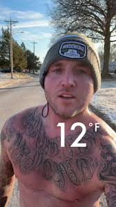 January shirtless mile compete. ✔️ a mile every morning for the month of  January. #shirtlessmile #embracethesuck #midwest #rain #snow #shine