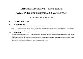 Umat katolik di kota bulukumba, sulawesi selatan, belum bisa menjalankan ibadah natal dengan aman, setelah diancam keselamatannya jika berkukuh menggelar acara keagamaan di rumah ibadah yang ditolak sebagian warga setempat. Doc Susunan Panitia Dan Acara Thomas Agung Academia Edu