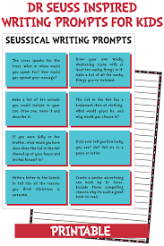 The scale has 10 as a maximum score, as a denotation of exceptionally high quality or of another attribute, usually accompanying 1 as its minimum. Seussical Writing Prompts For Kids Printable Great Dr Seuss Activity