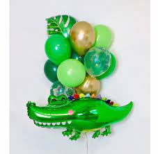 Alligator Balloons Jungle Party Jungle Balloons Alligator - Etsy Singapore