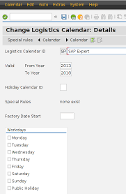 Unusual Use Of Usual Calendar In Sap Sap Expert