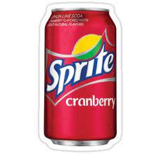 Sprite Cranberry Can Sticker By Eggowaffles In 2021 Sprite Drink Stickers Cranberry