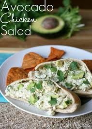 Healthy Avocado Chicken Salad Family Fresh Meals Recipes Family Fresh Meals Stuffed Avocado Healthy