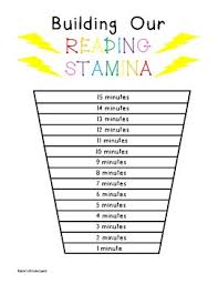 Reading Stamina Chart Worksheets Teaching Resources Tpt