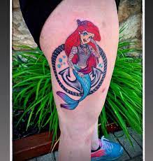 Ariel winter has a tattoo on the inside of right wrist of the spade symbol from a deck of cards. Top 63 Best Little Mermaid Tattoo Ideas 2021 Inspiration Guide