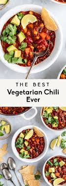 Actually The Best Vegetarian Chili Recipe Ever Ambitious Kitchen Recipe Vegetarian Chili Recipe Veggie Chili Recipes Vegetarian Chili Easy