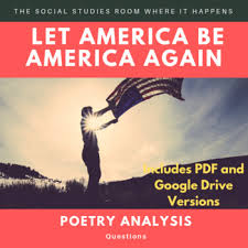 Let America Be America Poetry Analysis Poetry Analysis Analysis Poetry