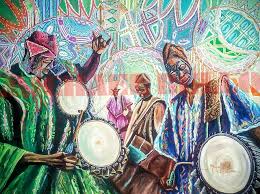 Saworoide Painting by Michael Bello