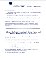 Battery Date Codes Firealarms