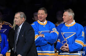 Barret jackman on what makes bobby plager so special to him. Former St Louis Blues Defenseman Bob Plager Walks Past Hockey Hall Of Fame Members Brett Hull R And Bernie Federko During Ceremoni Blues Nhl Blue Bob Blues