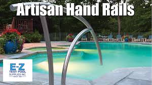 Tailored solutions to fit the most difficult balcony or staircase application. S R Smith Artisan Series Pool Hand Rails E Z Test Pool Supplies