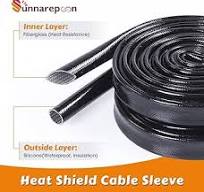 Amazon.com: Sunnarepoon Silicone Fiberglass Cable Sleeve ...