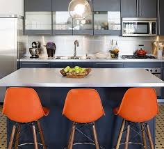Colorful Modern Interior By Mae Brunken Designs Orange Kitchen Decor Kitchen Interior Kitchen Design Color