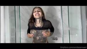 Witness Camila Serna's sensual bathing video - a leaked moment of pure pleasure