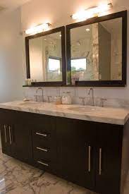 Solid birch with dark espresso stain beveled glass mirror dimensions. Fiorella Design Bathrooms Modern Espresso Stained Double Bathroom Vanity Marble Countertops Bathroom Vanity Bathroom Mirror Frame Double Vanity Bathroom
