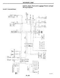 Blue/yellow right front speaker positive wire (+): 1995 Nissan 300zx Repair Manual Electrical System Section El Page 38 Pdf