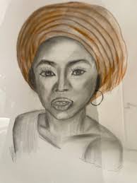 Drawing Art Pencil women