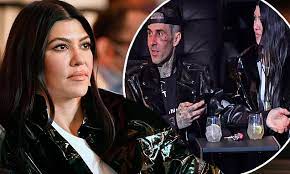 Kourtney Kardashian And Beau Travis Barker As They Attend Star Studded Ufc 260 Event In Las Vegas Daily Mail Online