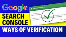 Google Search Console Verification - How to Verify Search Console ...