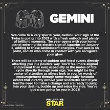 During 2021, gemini natives will notice some relevant changes in their life. Philippine Star 2021 Horoscope What Is Your 2021 Star Facebook