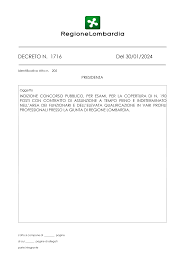 DECRETO N. 1716 Del 30/01/2024