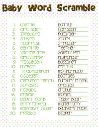 A Mommy S Love Creations Baby Shower Scramble Baby Shower Fun Office Baby Showers