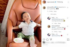 Popular nollywood actress, regina daniels and her billionaire husband, ned nwoko have named their new baby, munir neji nwoko at the child naming ceremony, which took place at the abuja mansion. Actress Regina Daniels And Etinosa Agree To Become Inlaws Says Their Children Will Marry Each Other Informone