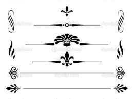 Black And White Header Design Borders Footer Header Clip Art Borders Vintage Borders Clip Art