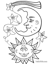 Fantasy To Color In Sun And Moon Moon Coloring Pages Star Coloring Pages Sun Coloring Pages