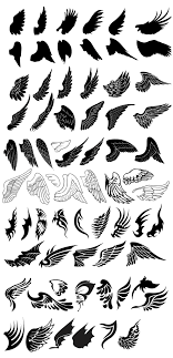Spiritual meaning do angels actually have wings? Angels And Demon Wings Set Vectorific