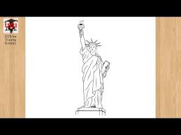 Statue of liberty drawing step by step. How To Draw A Statue Of Liberty Easy Lady Liberty Sketch Step By Step Drawing Ellis Island How To Draw The Statue Of Liberty à¸‚ à¸²à¸§à¸­ à¸•à¸ªà¸²à¸«à¸à¸£à¸£à¸¡à¹€à¸„à¸£ à¸­à¸‡à¸«à¸™ à¸‡