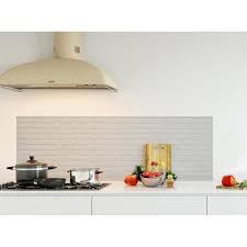 Credence De Cuisine Adhesive En Panneau Composite Aluminium Texture Brique Blanche L 150 X H 50 Cm Achat Vente Credence Credence De Cusine Texture Cdiscount