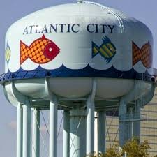 Fish Water Tower Atlantic City N J Atlantic City Hurricane Sandy Atlantic City Boardwalk