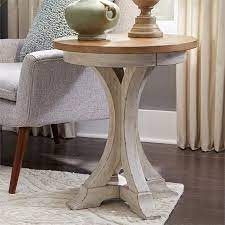 Liberty Furniture Farmhouse Reimagined Round Chair Side Table Walmart Com Chair Side Table Liberty Furniture Round Chair
