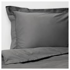 Luktjasmin Housse De Couette Et 2 Taies Gris Fonce 240x220 65x65 Cm Ikea Housse De Couette Housse De Couette Grise Couette