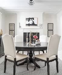 A Black And White Palette Showcases The Elegant Silhouettes Of These Dining Chairs And Pedestal Table From The Dining Table Makeover Furniture Furniture Store