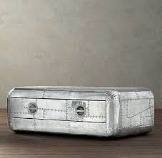 Nauticalmart Vintage Aluminium Aviator Coffee Table Trunk Coffee Table Restoration Hardware Coffee Table Vintage Extra Large Coffee Table