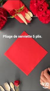 Tuto De Pliage De Serviette Video Modele De Fleur En Papier Pliage Serviette Plier Serviette De Table
