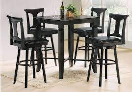So once you find your preferred style, enjoy the luxury of choosing the wood and finish that best fulfills your desired design goals. Square Pub Table Set Small Dining Set In Traditional Style In Black Finish