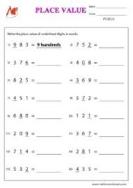 3 digit place value worksheets printable math worksheets