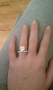 Show Me Your 2 Carat Diamond Rings Weddingbee Diamond Wedding Bands Moissanite Engagement Ring White Gold Round Solitaire Engagement Ring