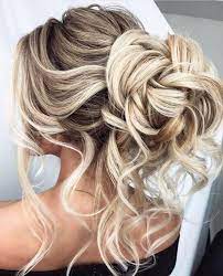 Messy Blonde Bridal Updo Hair Style Hair Styles Messy Hair Updo Long Hair Styles