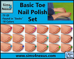 Previous versions of vortex was deploying the sims4 mods . Basic Toenail Polish Set At Sims 4 Nexus Sims 4 Updates