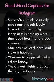 Top 50 Mood Quotes And Captions For Instagram Good Mood Sayings