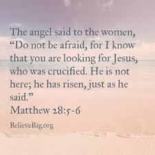 Matthew 28 5 6 Believebig Today Easter Verses Matthew 28 He Has Risen