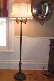 Antique Rembrandt Torchiere Candelabra Floor Lamp W Milk Glass Fabric Shades Traditional Lamp Shades Lamp Antique Floor Lamps