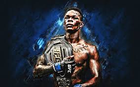 Full hd and 4k pictures for mobile phone, tablet, laptop and pc which are in category israel adesanya wallpaper. Download Wallpapers Israel Adesanya The Last Stylebender Mma New Zealand Fighter Ufc Blue Stone Background Portrait For Desktop Free Pictures For Desktop Free