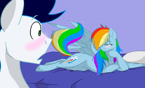 Themed to characteristics and/or personality, and usually. 1956030 Artist Colourstrike Backwards Cutie Mark Bed Bedroom Eyes Blushing Derpibooru Import Female Imminent Sex Male Pony Rainbow Dash Seductive Shipping Side Soarin Soarindash Straight Suggestive Sultry Pose Twibooru